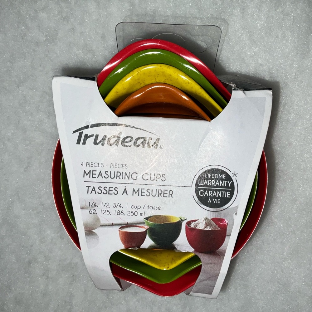 NEW Trudeau Maison Nesting Measuring Cups - Set of 4 Original Package